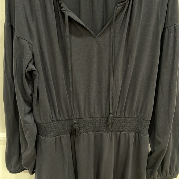 Garnet Hill black boho dress size M - Picture 4 of 7